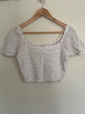 Abercrombie & Fitch Crochet Crop Top